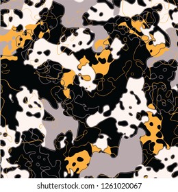 animal skin leopard pattern in vector - Vektör