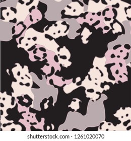 animal skin leopard pattern in vector - Vektör