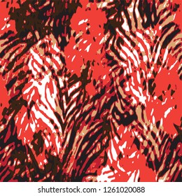 animal skin leopard pattern in vector - Vektör