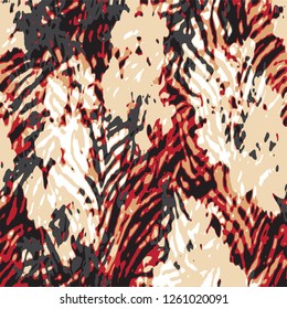 animal skin leopard pattern in vector - Vektör