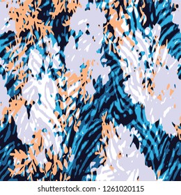 animal skin leopard pattern in vector - Vektör