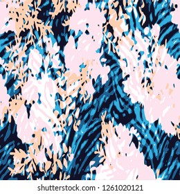 animal skin leopard pattern in vector - Vektör