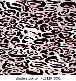 animal skin leopard pattern in vector 