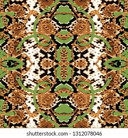 animal skin leopard pattern in vector 