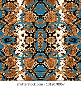animal skin leopard pattern in vector 