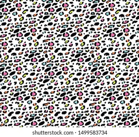 animal skin leopard pattern - Vector