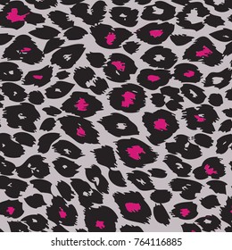 animal skin leopard pattern in vector