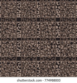 animal skin leopard pattern in vector