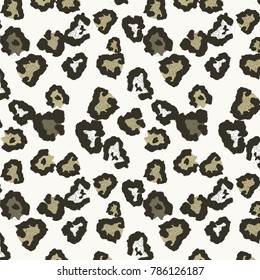 animal skin leopard pattern in vector