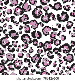 animal skin leopard pattern in vector