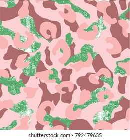 animal skin leopard pattern in vector