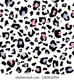 animal skin leopard seamless pattern  