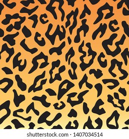 Animal Skin Leopard seamless  Pattern print on background Vektör