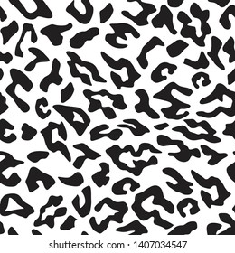 Animal Skin Leopard seamless  Pattern print on background Vektör