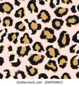 Animal skin leopard seamless pattern. cheetah, Jaguar, panther, leopard fur.