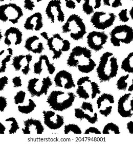 Animal skin leopard seamless pattern. cheetah, Jaguar, panther, leopard fur.