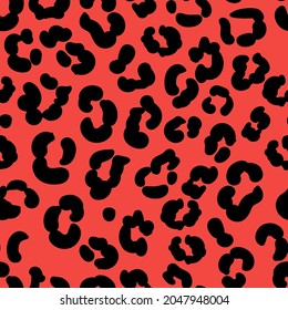 Animal skin leopard seamless pattern. cheetah, Jaguar, panther, leopard fur.