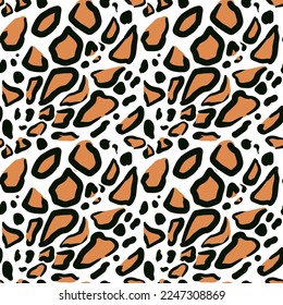 Animal skin leopard seamless pattern design. Jaguar, leopard, cheetah, panther fur. Seamless camouflage background for fabric, textile, design, cover wrapping