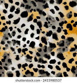 animal skin pattern leopard leather seamless design