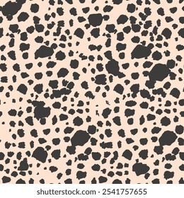 Padrão de pele animal sem emenda. Manchas coloridas moderno abstrato vetor sem emenda projeto padrão. Impressão animal. Moda na moda. Design para tecido, papel de parede, envoltório, fundo
