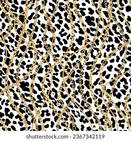 Animal skin pattern seamless. Design for fabric, wallpaper, wrapping, background.