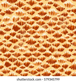 Animal skin pattern snake spots background vector. Effect rough primitive textured background.