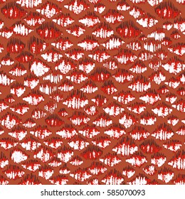 Animal skin pattern snake spots background vector. Effect rough primitive textured background.