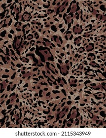 ilustración textil de patrón de piel animal
