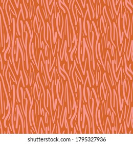 Animal skin print with orange background. Wild animal hide. Repeat pattern design. Great for home decor, wrapping, fashion, scrapbooking, wallpaper, gift, kids, apparel.