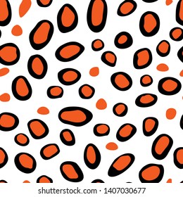 Animal Skin seamless  Pattern print on background Vektör