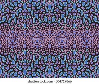 Animal skin space abstract vector seamless pattern