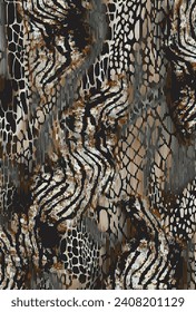 Animal skin Texture pattern design with unique colors 