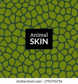 Animal skin texture pattern. Elephant crocodile snake or reptile vector skin texture print