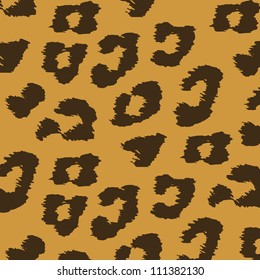 Animal skin textures of leopard. Vector illustration wild pattern, eps 10