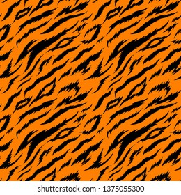 Animal Skin Tiger Pattern print on background