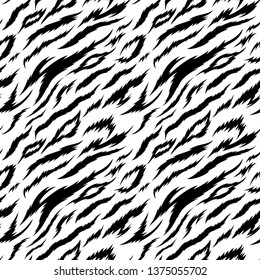Animal Skin Tiger Pattern print on background