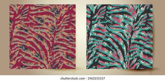 animal skin tiger seamless pattern design. Tiger, zebra fur. seamless background for fabric, textile, design, cover, wrapping.