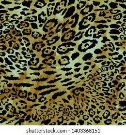 Animal Skin Vector Pattern Isolated Background