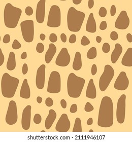 Animal skin. Vector texture. Imprint. Decorative background. Safari seamless pattern. Wildlife