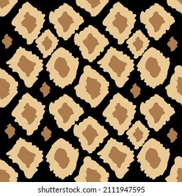 Animal skin. Vector texture. Imprint. Decorative background. Safari seamless pattern. Wildlife