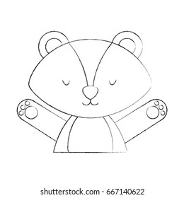 Animal Skunk cartoon