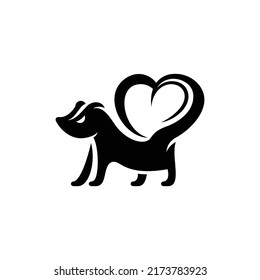 Animal Skunk Love Creative Logo Design