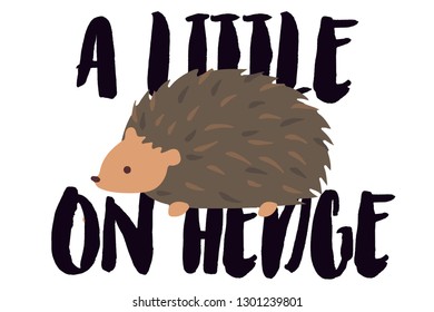 Animal slogan print