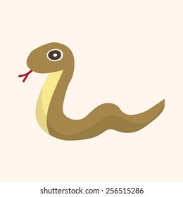 animal snake cartoon theme elements