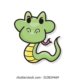 animal snake doodle
