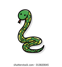 animal snake doodle