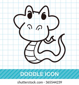 animal snake doodle
