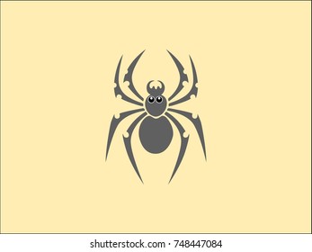 Animal spider. Icon symbol isolated on white background. Vector illustration.