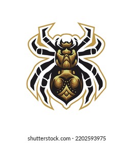 Animal spider logo design vector
