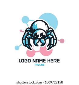 animal spider mascot logo template